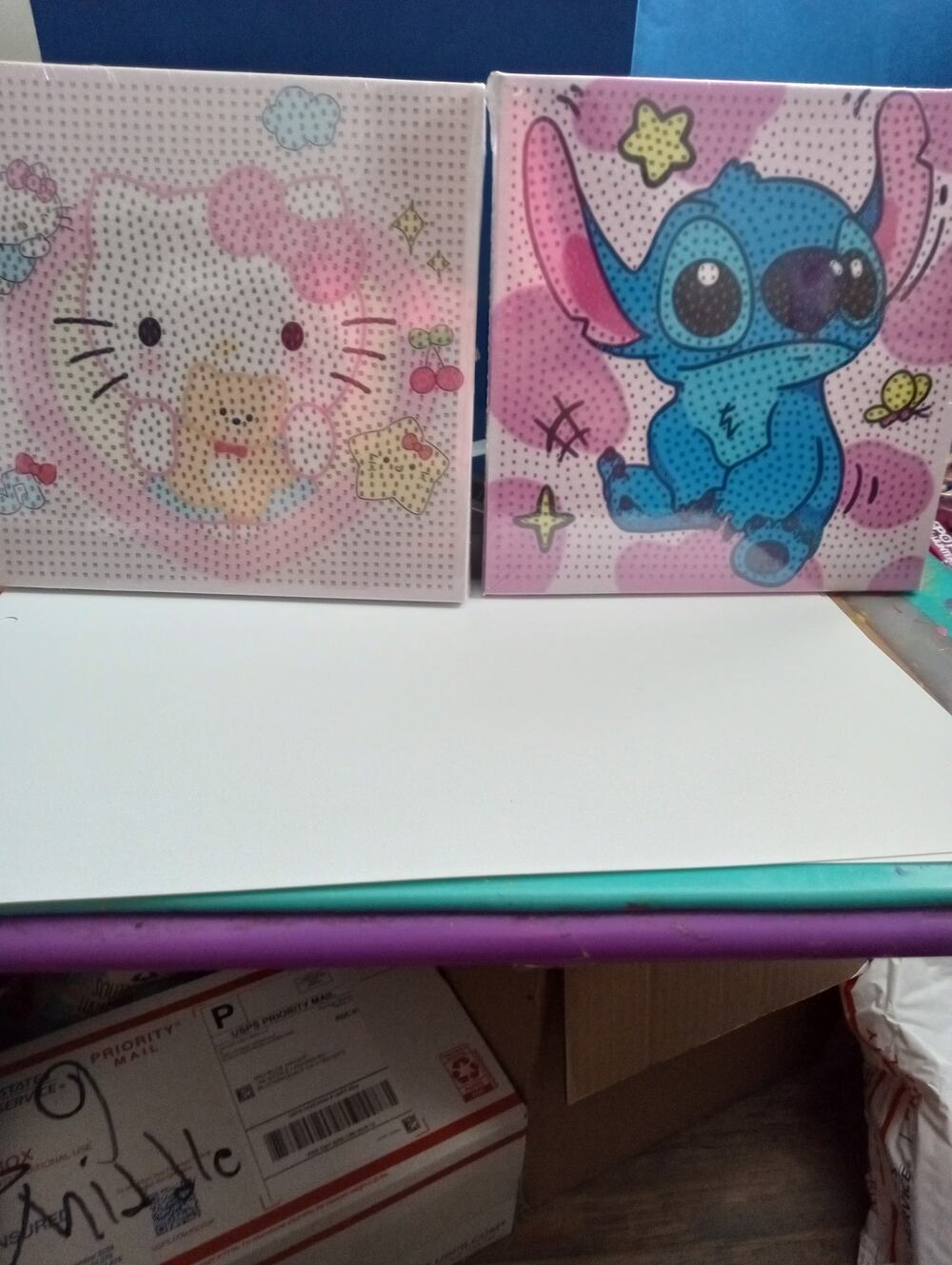 2 Diamond Art Kits Inspired by Stitch & HK - Kids Crafts 0600
